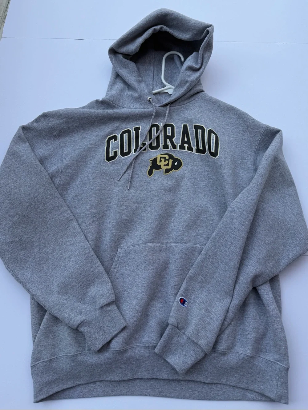 Champion Colorado Hooded Sweatshirt - Gray with Black & Gold Logo